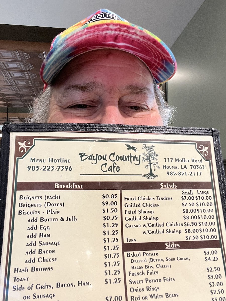 Menu Bayou Country Cafe-1